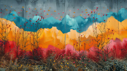 graffiti on wall, zen.generative ai