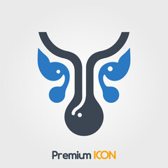 Naklejka premium Sublingual gland Icon