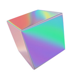 3d holographic geometry Retro futuristic y2k elements