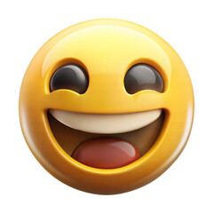 Fototapeta premium smile emoji on transparent background