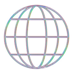 3d chrome Retro futuristic y2k elements