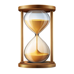 hourglass on transparent background