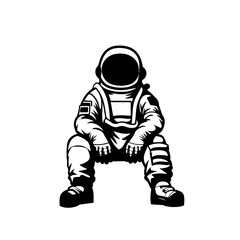 Sitting Astronaut