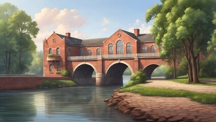 bridge over the river