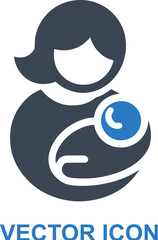 Mother and Baby Icon