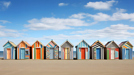 Colorful Beach Huts