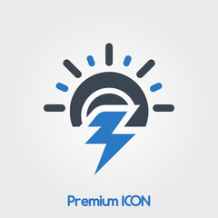 Fototapeta premium Green Flash Icon