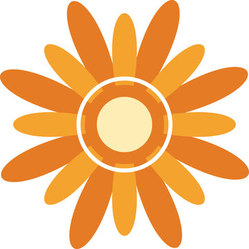Retro Seventies Groovy Flower
