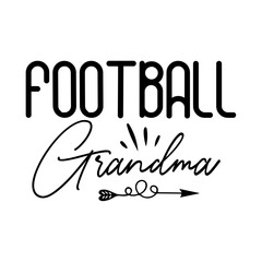 Football Grandma SVG