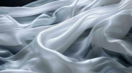 Fototapeta premium The smooth cascading fabric adds a touch of elegance to the untamed beauty of the mountain stream.