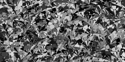 Dark Gray vector template with triangle shapes.