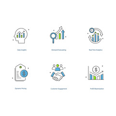 AI in Trade Promotion Optimization Vector Icon Collection