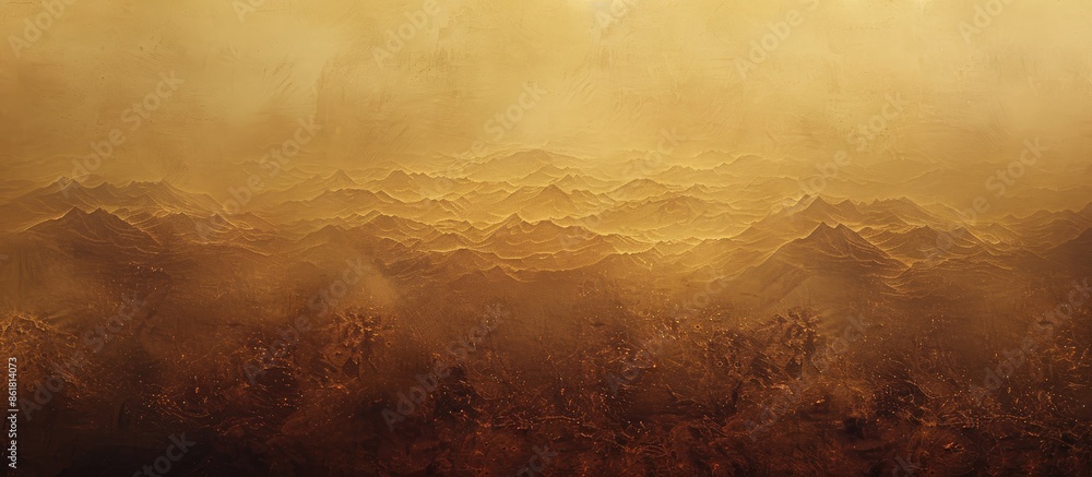 Aufkleber Abstract brown texture resembling a desert's night scenery with copy space image.