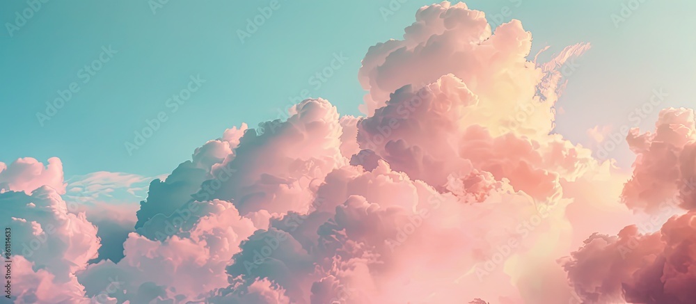 Aufkleber Background showing a cloudy sky with copy space image.