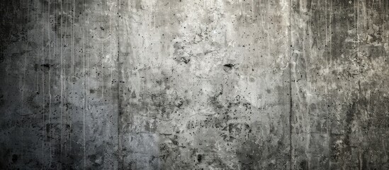 Fototapeta premium A cement wall with a grey, grungy texture provides a blank area for adding elements in an image. Copy space image. Place for adding text and design
