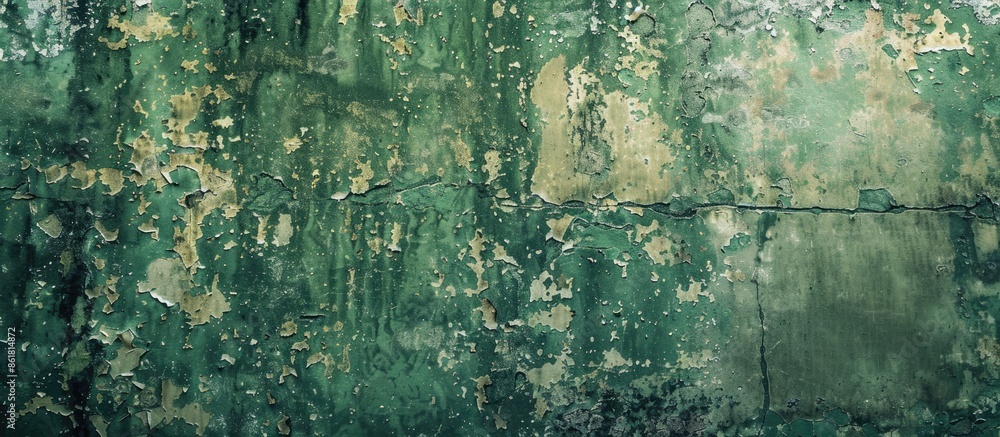 Poster copy space image of a textured green wall with a grungy appearance.