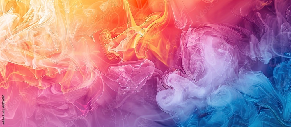 Leinwandbilder Trendy colors create a modern background design with copy space image versatility.