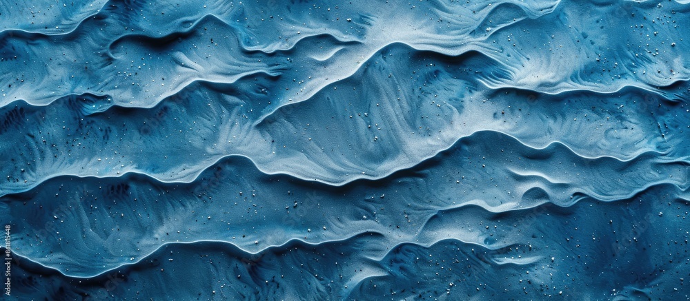 Poster textured blue sand background with copy space image.