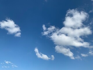 blue sky with clouds