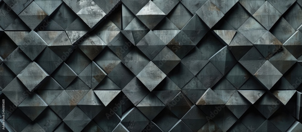Fototapete Texture of an empty diamond-shaped pattern against a backdrop suitable for adding text or images. Copy space image. Place for adding text and design