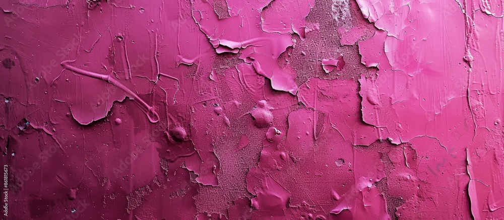 Poster dark pink cement wall providing an abstract background with copy space image.
