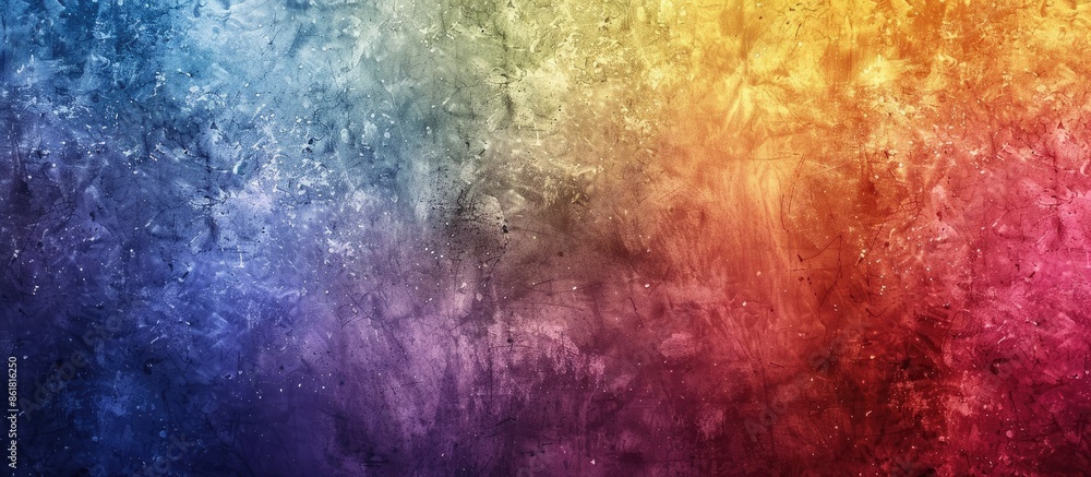 Poster background with gradient color transitioning smoothly and grainy texture with empty space for image 