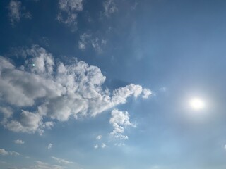 blue sky with clouds