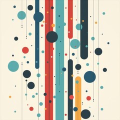 Abstract Geometric Background With Colorful Shapes