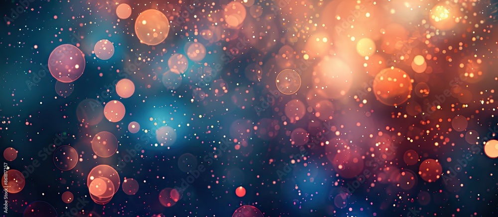 Aufkleber texture with an elegant abstract background featuring bokeh lights, stars, and copy space image.