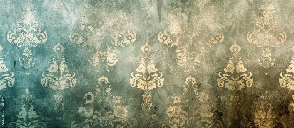 Poster Vintage textured pattern with a gradient art design and vignette, creating an abstract old background ideal for incorporating copy space image.