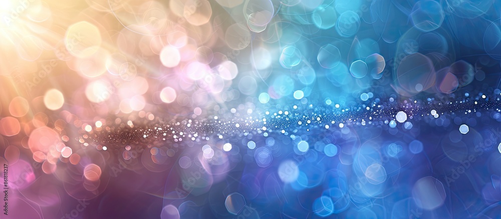 Poster light bokeh background with abstract texture, suitable for copy space image.