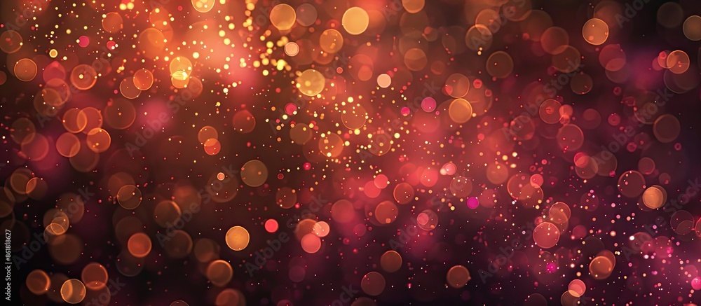 Poster abstract holiday background featuring new year fireworks and copy space image.