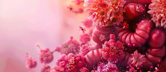 Image for Bowel Cancer Awareness month with room for text or design. Copy space image. Place for adding text and design