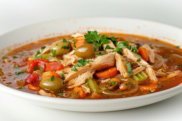 Catalan Chicken Stew in a Generous Bowl