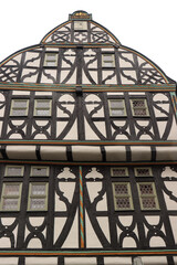 Zierreiches hessisches Fachwerk; Renaissancegiebel am Kornmarkt in Limburg