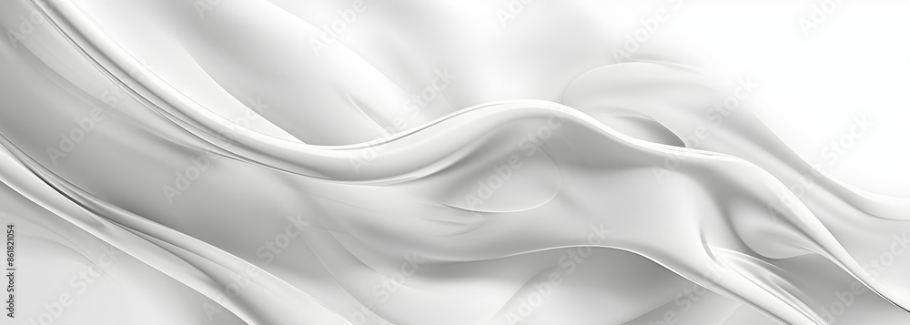 Poster abstract white background with soft lines and curves, creating an elegant and minimalist design. the
