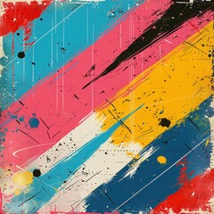 Fototapeta premium Vintage Abstract Background With Diagonal Strokes