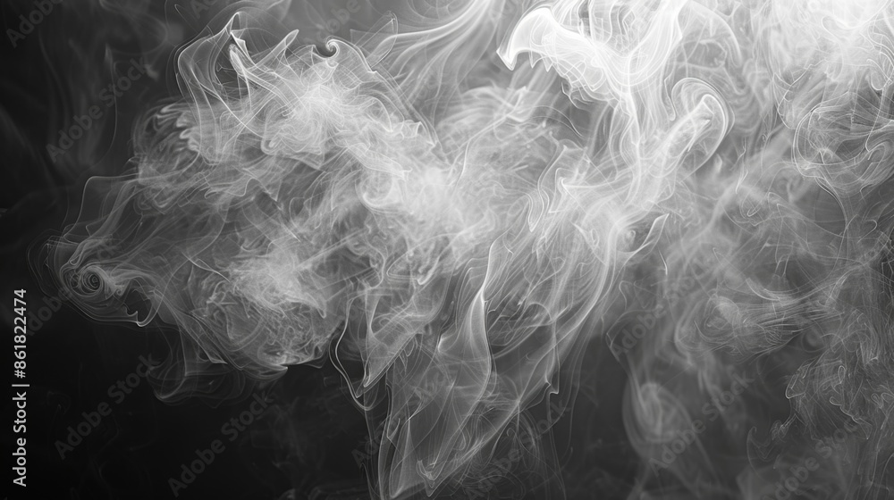 Poster the swirls and curls of smoke create an ethereal and dreamlike world full of intricate and alluring 