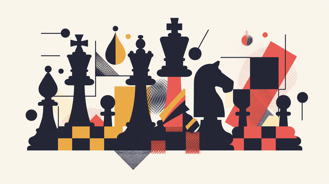 poster on the theme of chess