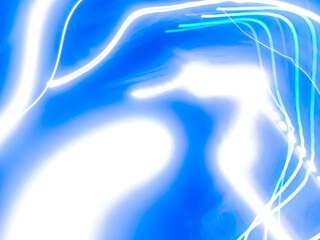 circular white light lines