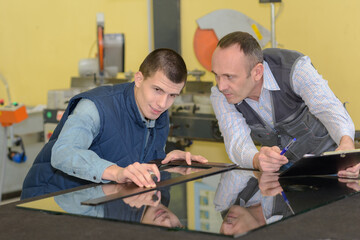 workers in coverall with different glasses