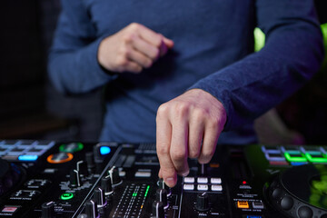 Audio Mixing Console in a Recording Studio with advanced sound production capabilities