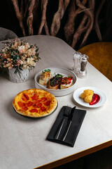 cocktail snacks. an aperitif for cocktails. cocktail bar menu