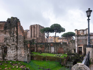 Regen in Rom