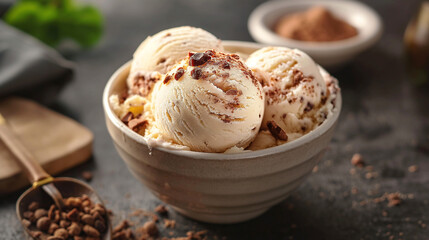 close up of ice cream 