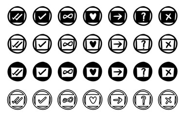 set of icons