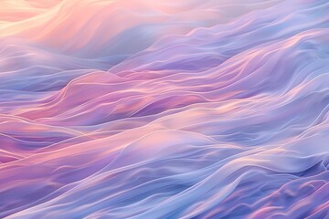 A cascade of gentle pastel waves, embodying the tranquility of spring mornings