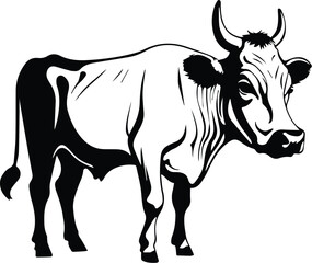 Rustic Cow Charm – Captivating Farmhouse Art Print