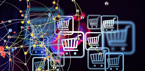 hand touches virtual percent icon