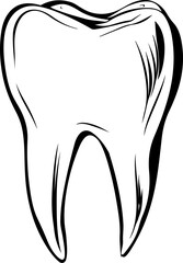 Teeth clipart desing illustration
